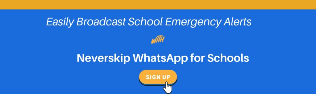 CTA - whatsapp business for schools